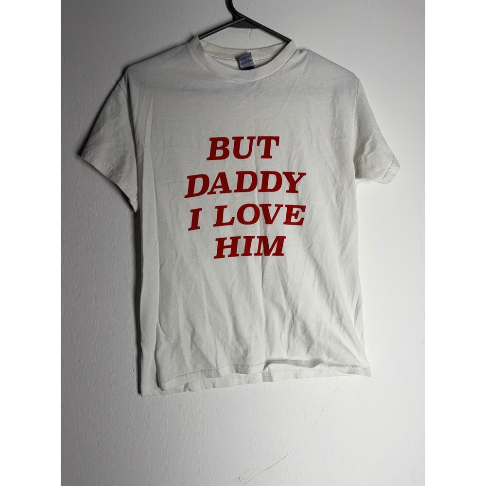 Taylor Swift But Daddy I Love Him Inspired White Red Graphic Tee